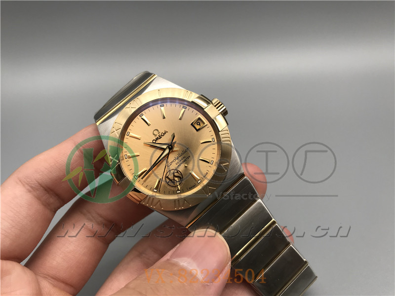 VS廠歐米茄星座38mm間金金面產(chǎn)品展示