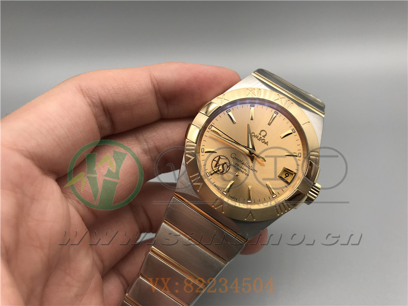 VS廠歐米茄星座38mm間金金面產(chǎn)品展示