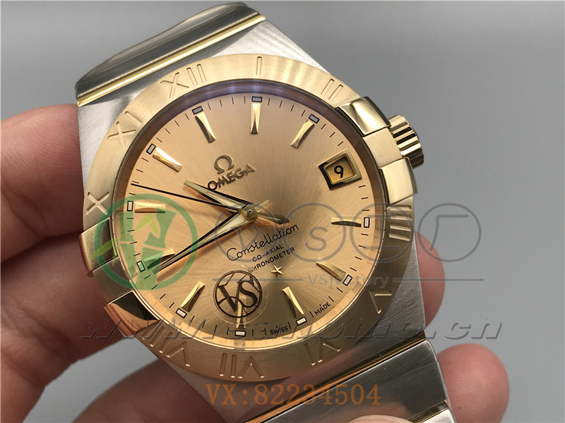 VS廠歐米茄星座38mm間金金面產(chǎn)品展示