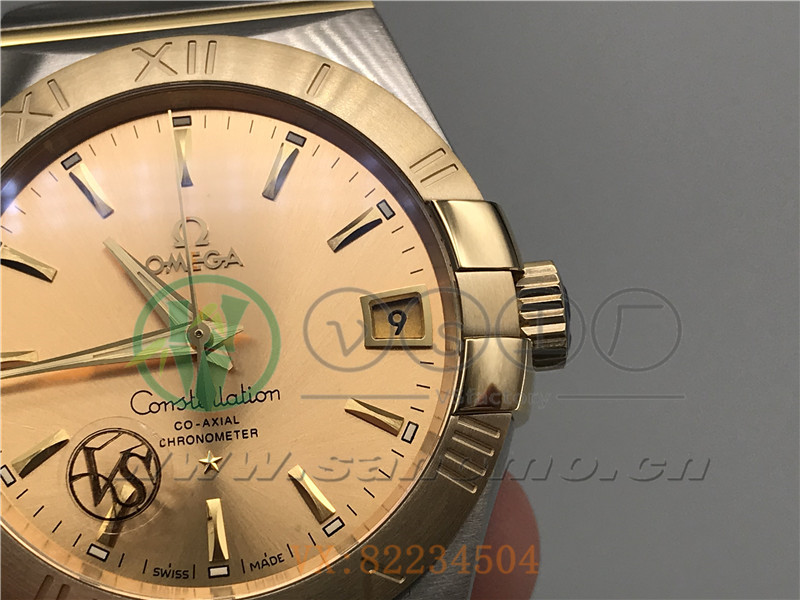 VS廠歐米茄星座38mm間金金面產(chǎn)品展示