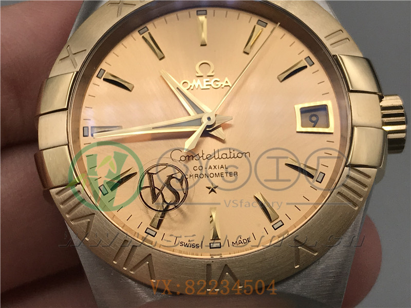 VS廠歐米茄星座38mm間金金面產(chǎn)品展示