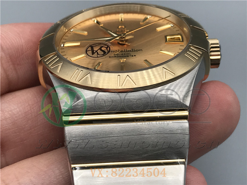 VS廠歐米茄星座38mm間金金面產(chǎn)品展示