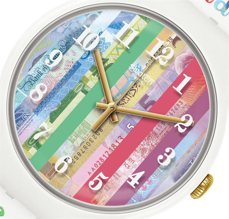 綻放獨特光彩！Swatch COLOURSHIFT腕表耀眼亮相《經(jīng)濟學人》175周年慶